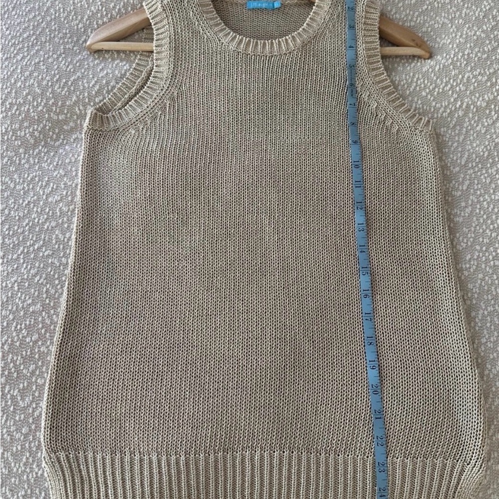 J. McLaughlin Women’s Beige Knit Sweater Vest - Picture 5 of 6